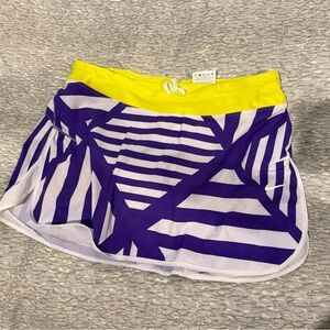 Nike Yellow and Purple Women's Skort